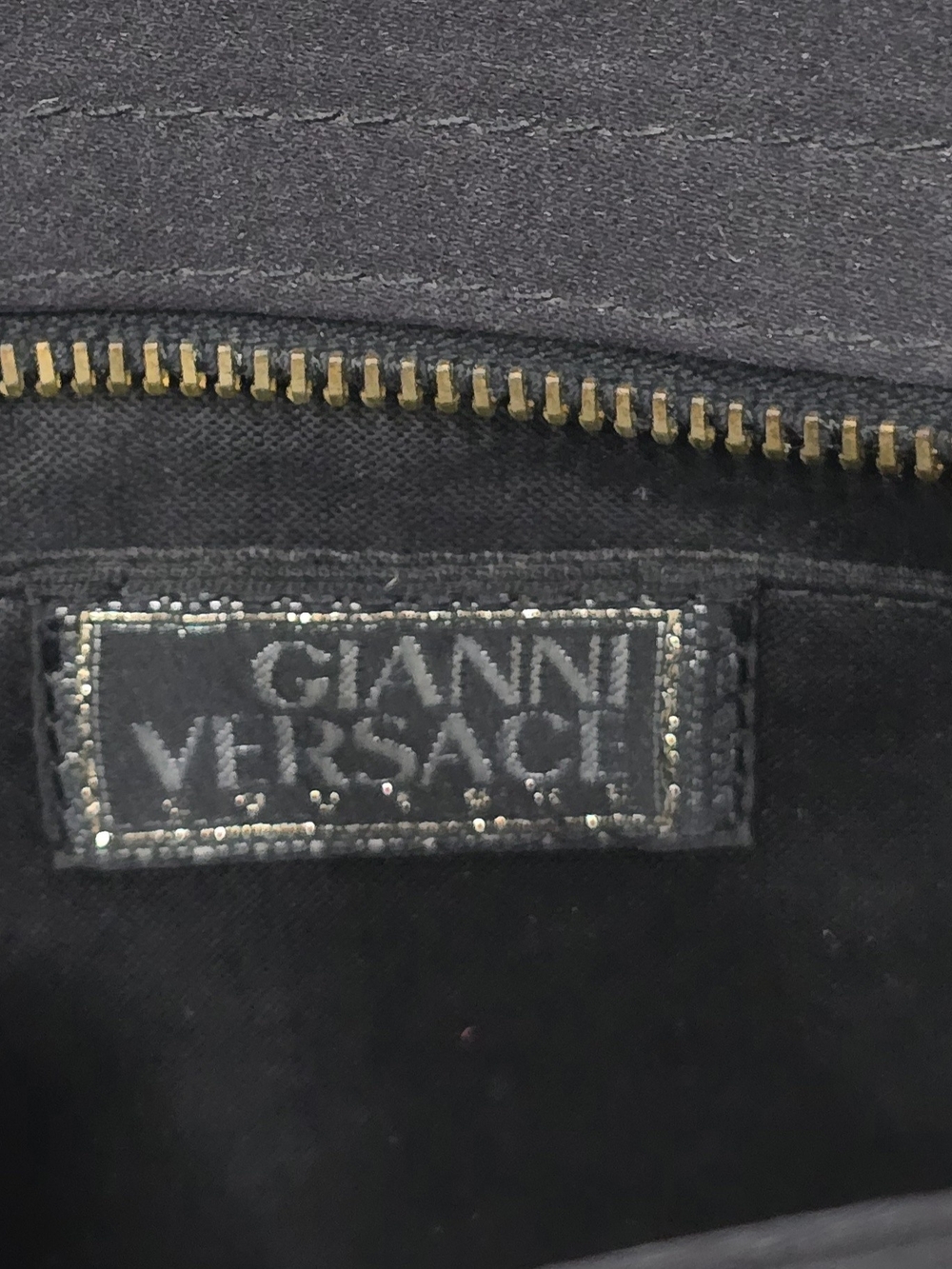 Rare Vintage 1992 Gianni Versace Couture Black Satin Rhinestone Medusa Bag - Picture 15 of 15